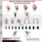 Service Caster 3 Inch 316SS Red Polyurethane 12mm Threaded Stem Caster Lock Brake, 2PK SS316TSTTL20S314-PPUB-RED-M1215-2-S2 - alternate 4